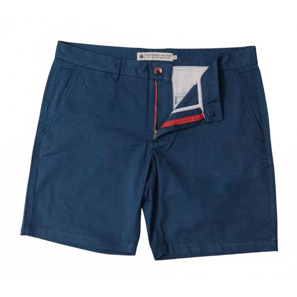 NEW SOUTHERN PROPER men's bluff shorts in navy - Picture 2 of 4